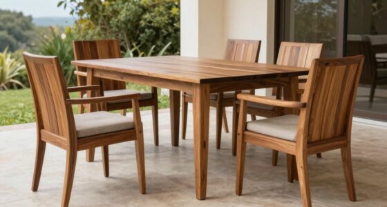 top solid wood patio sets