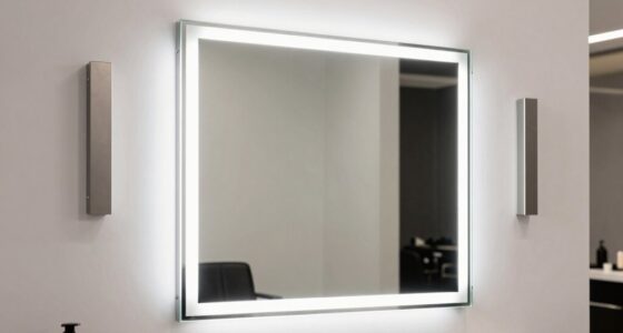 top wall mounted lighted mirrors