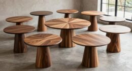 top wood pedestal dining tables