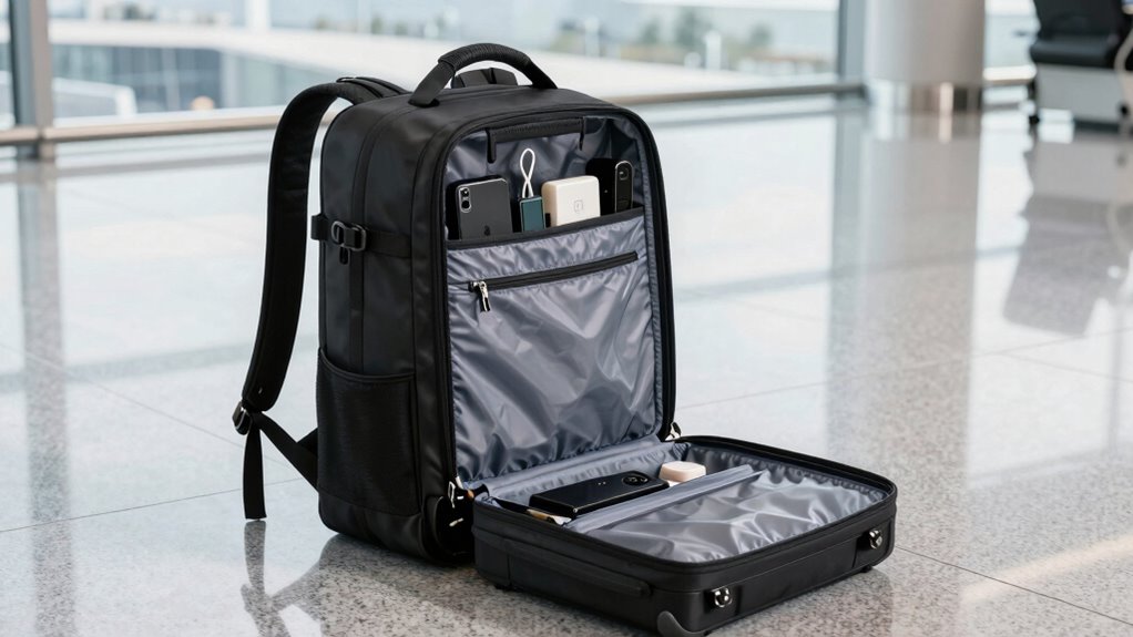 travel backpack size and features