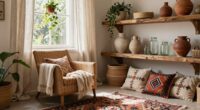 balanced boho interior materials
