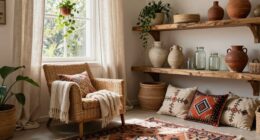 balanced boho interior materials