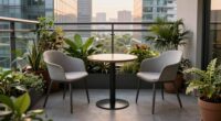 balanced compact balcony design