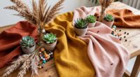 chic organized boho palette