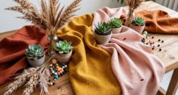 chic organized boho palette
