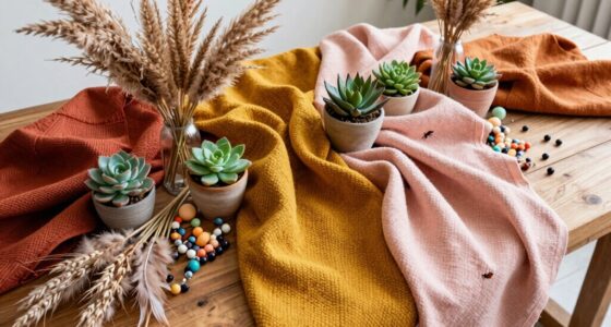 chic organized boho palette