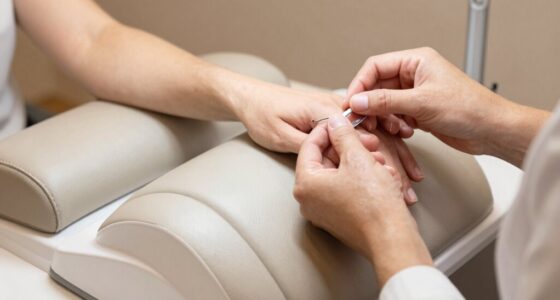 comfortable support during manicures