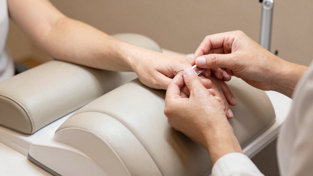 comfortable support during manicures