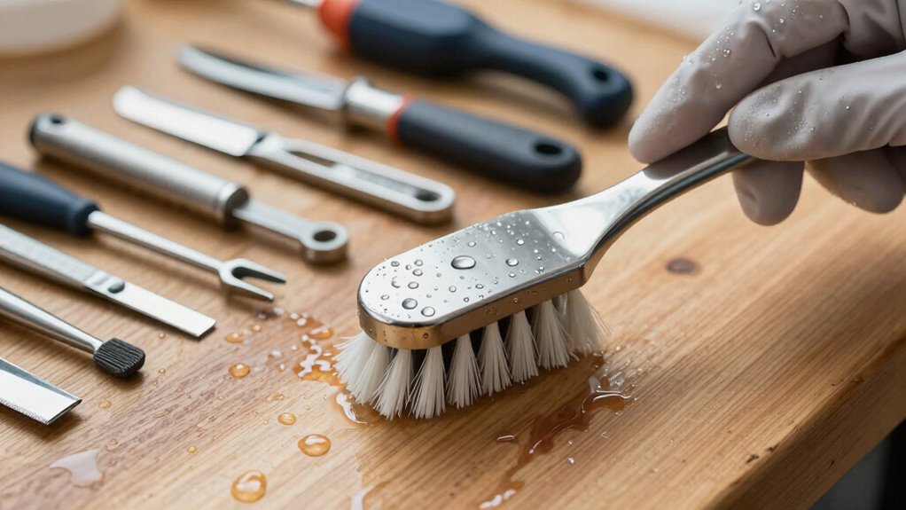 consistent tool cleaning routine