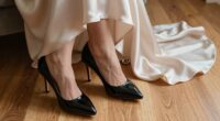 coordinated fashion footwear and hemline