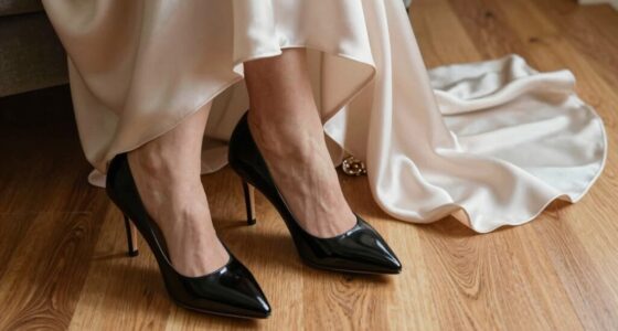 coordinated fashion footwear and hemline