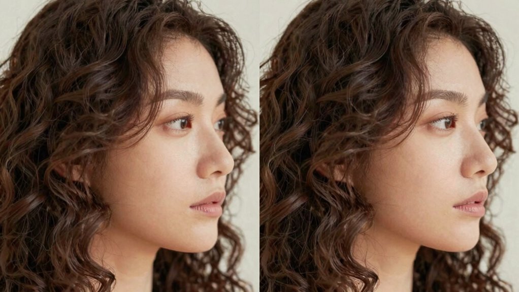 curl direction enhances face shape