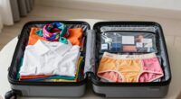 efficient beauty travel packing