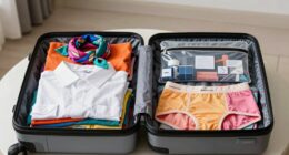 efficient beauty travel packing