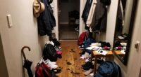 entryway clutter accumulation