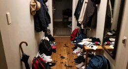 entryway clutter accumulation