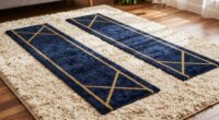 layered rugs enhance decor