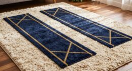 layered rugs enhance decor