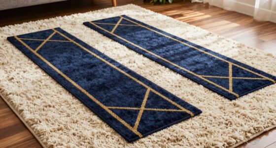 layered rugs enhance decor