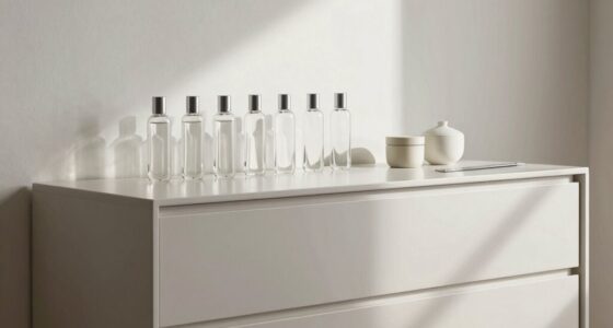 minimalist dresser organization