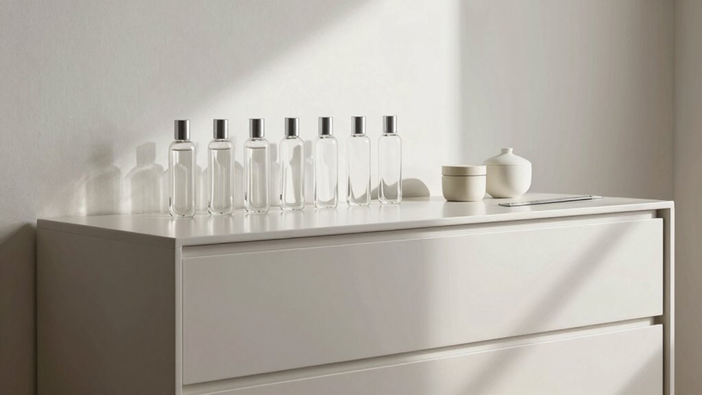minimalist dresser organization