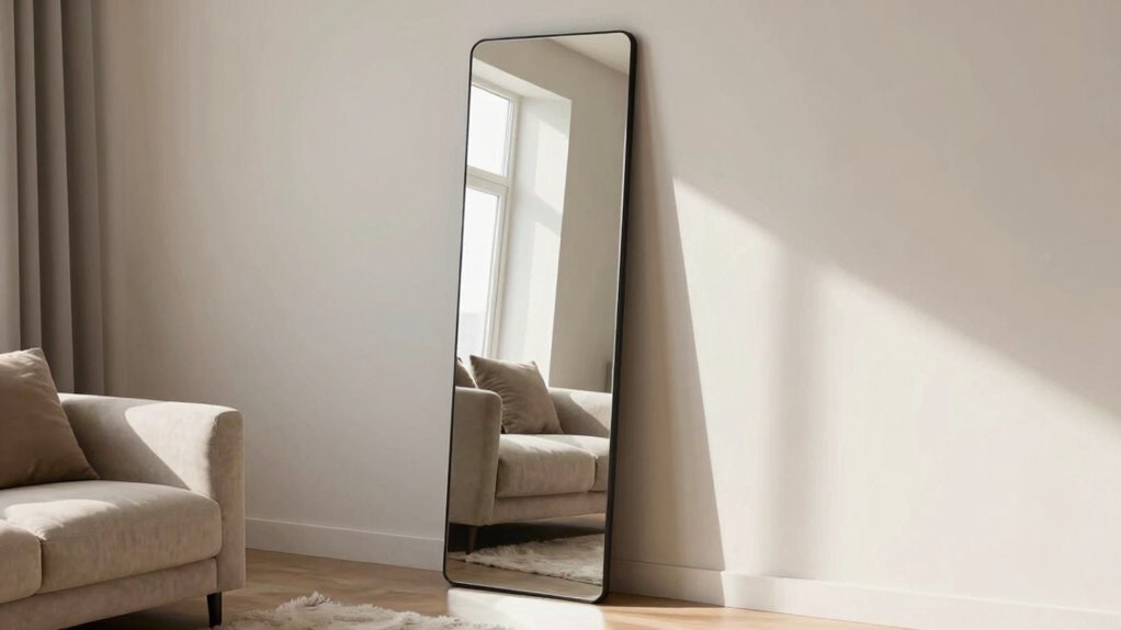 optimal floor mirror placement
