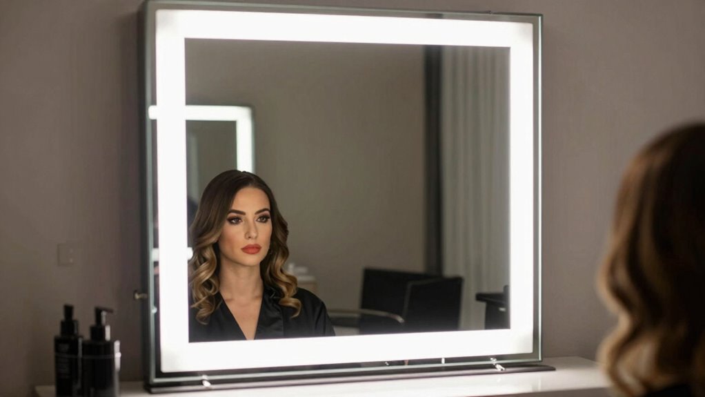 optimal salon mirror lighting