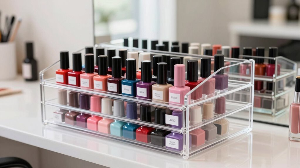 organized accessible nail storage