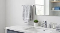 organized bathroom for mornings