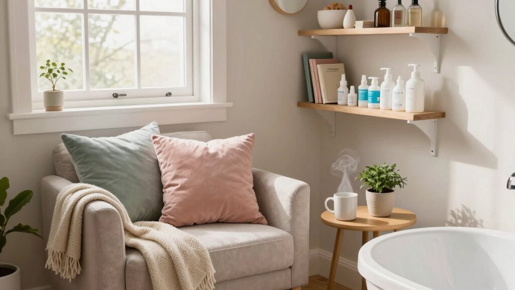 organized calming recovery space