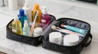 organized toiletry packing routine