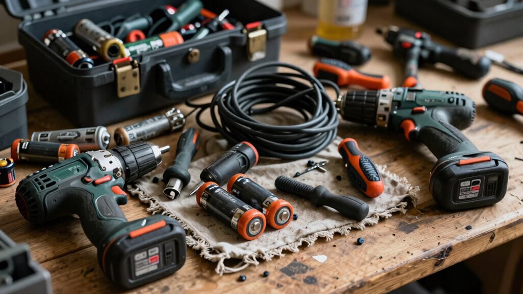 proper storage for cordless tools