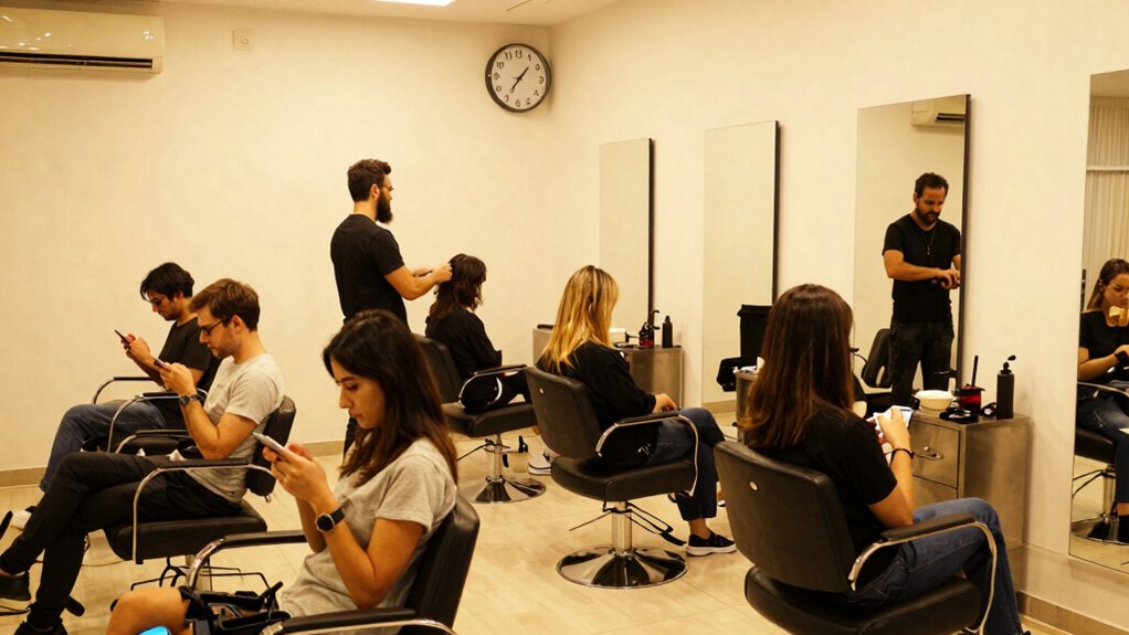salon delays lengthen perceived time