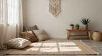 simple clutter free boho