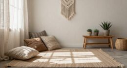 simple clutter free boho