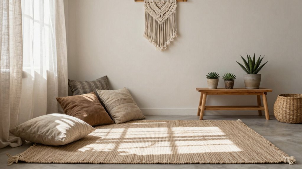 simple clutter free boho