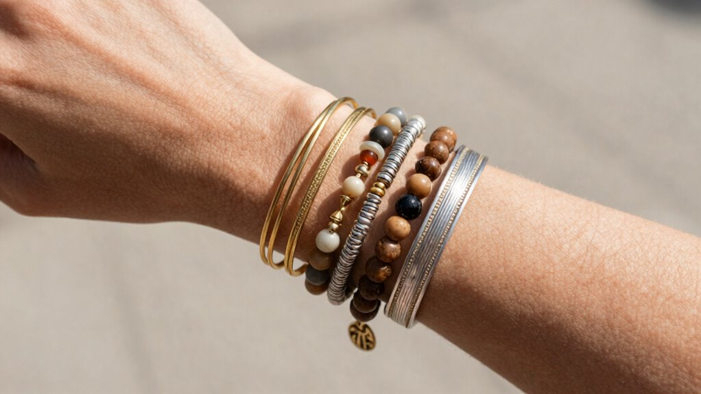 simple stacking stylish boho
