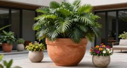 strategic planter size placement