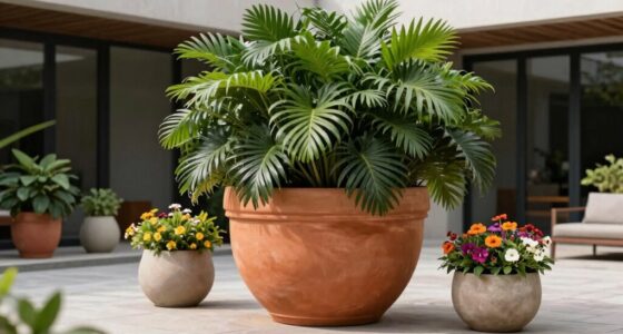 strategic planter size placement