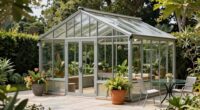 stylish outdoor greenhouse solutions