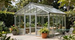 stylish outdoor greenhouse solutions