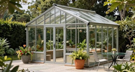 stylish outdoor greenhouse solutions