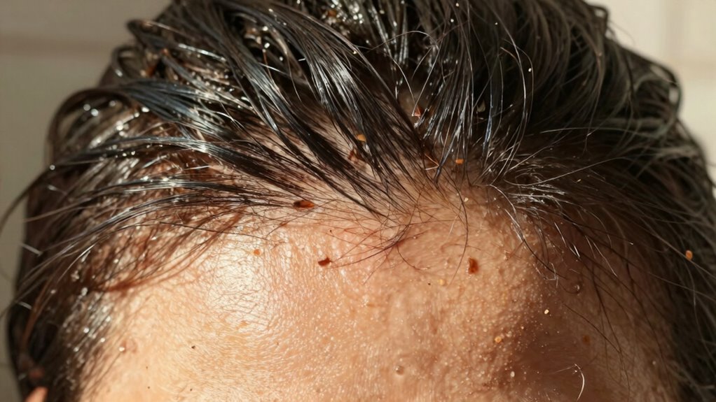 sweat oil sun buildup