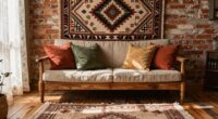 textiles dominate boho decor