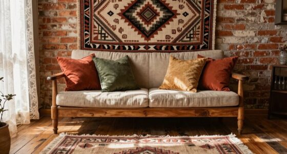 textiles dominate boho decor