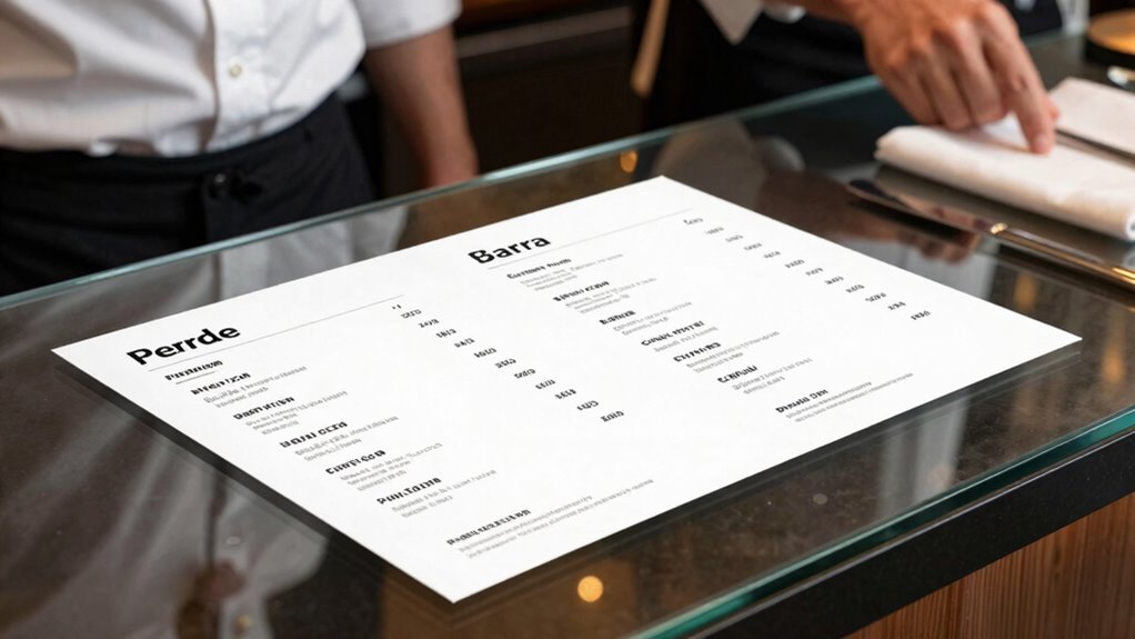 transparent service menu benefits