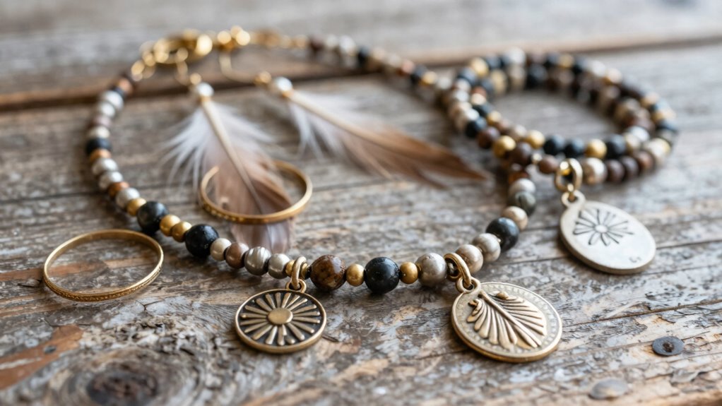 varied sizes enhance boho style