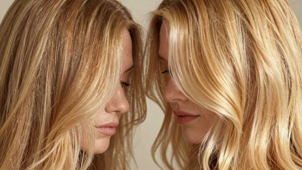 warm versus golden blonde