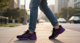 ASICS’ Blackberry Flavored Dad Shoe Has Fashion On The Brain