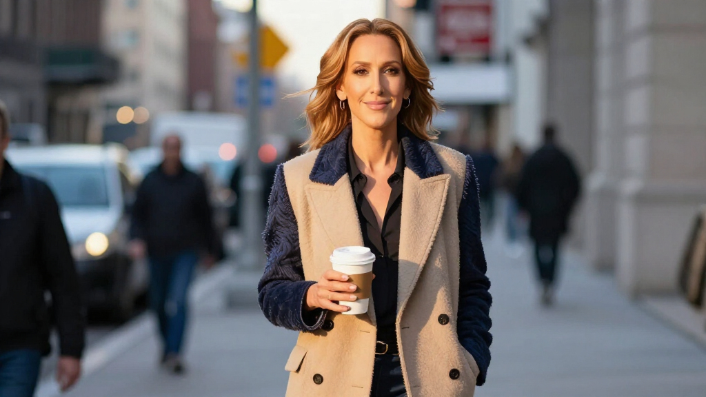 Céline Dion Looks So Sophisticated In Layers Of Double-Breasted Jackets